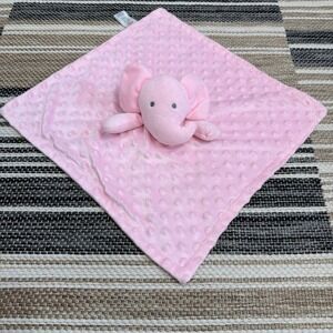 Nuby Baby Lovey Security Blanket Pink Elephant Plush Soft Cuddle Toy‎